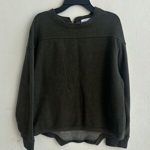 Pre love Zara Women's Dark Green Crew Neck Sweater